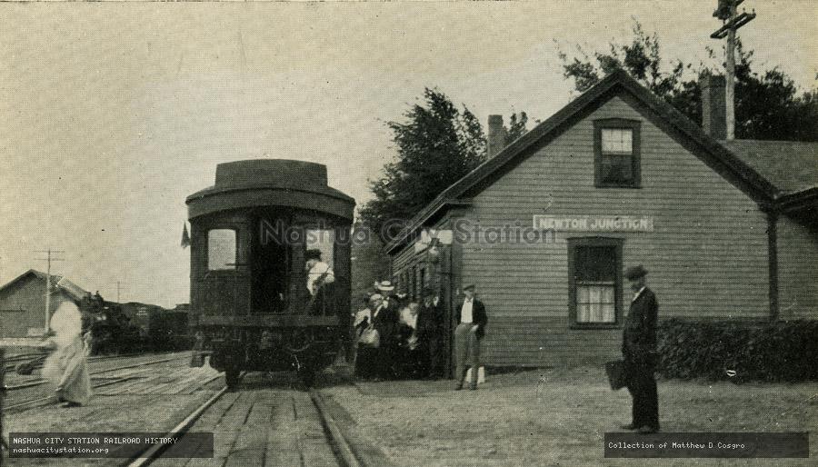 Postcard: Boston & Maine Station, Newton Junction, New Hampshire
